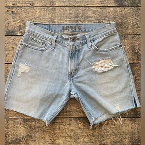 Levi 527. Size 30. Cut off Jean shorts.